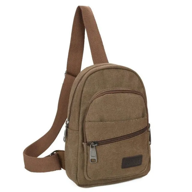 MUQGEW Famous Brand Zipper Open Leather Mens Chest Bags Fashion Travel Crossbody Bag Man Messenger Bag #LREW
