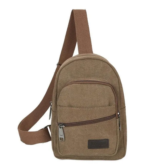 MUQGEW Famous Brand Zipper Open Leather Mens Chest Bags Fashion Travel Crossbody Bag Man Messenger Bag #LREW