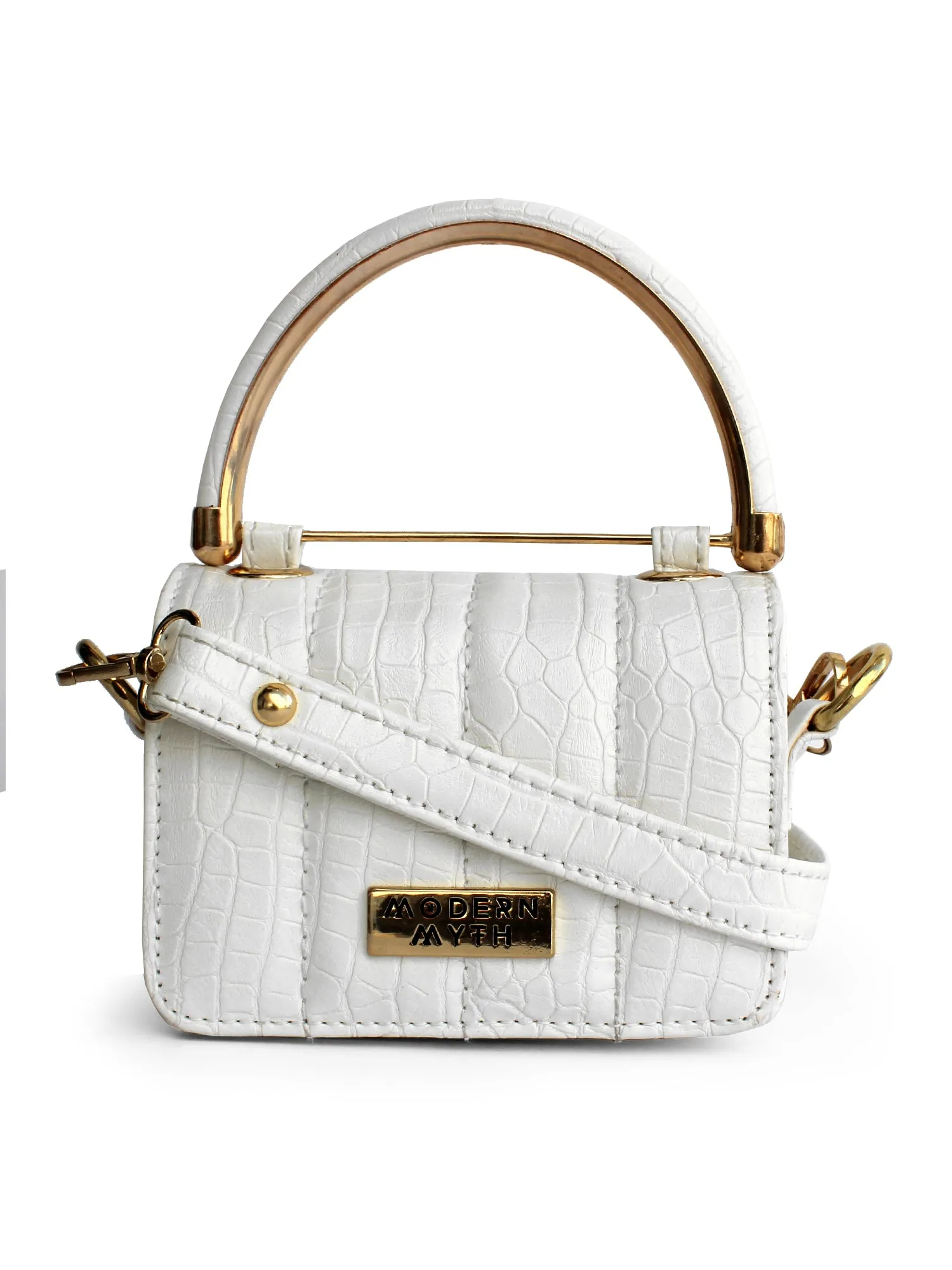 Nano White Mini Box Bag | Modern Myth