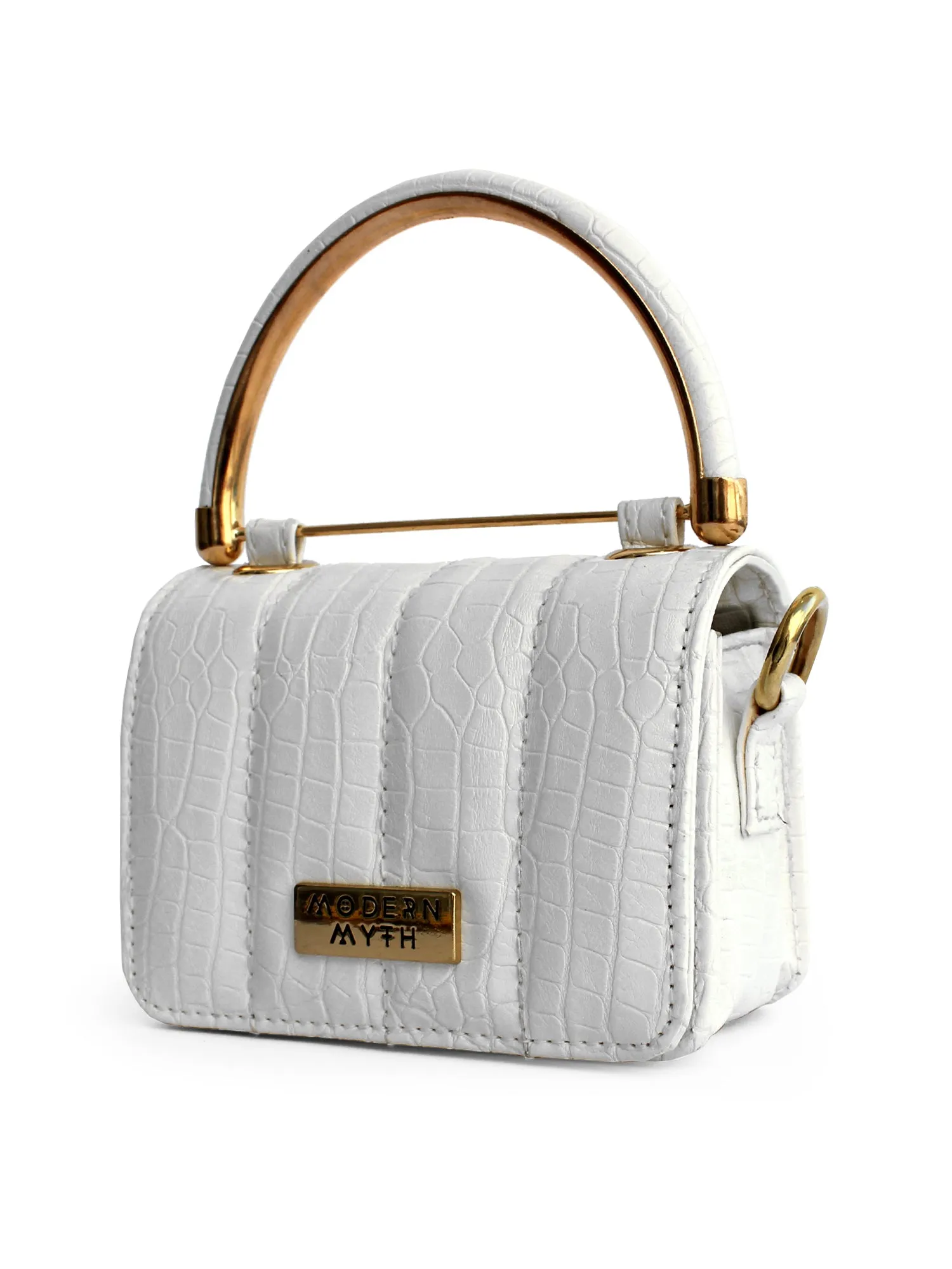 Nano White Mini Box Bag | Modern Myth