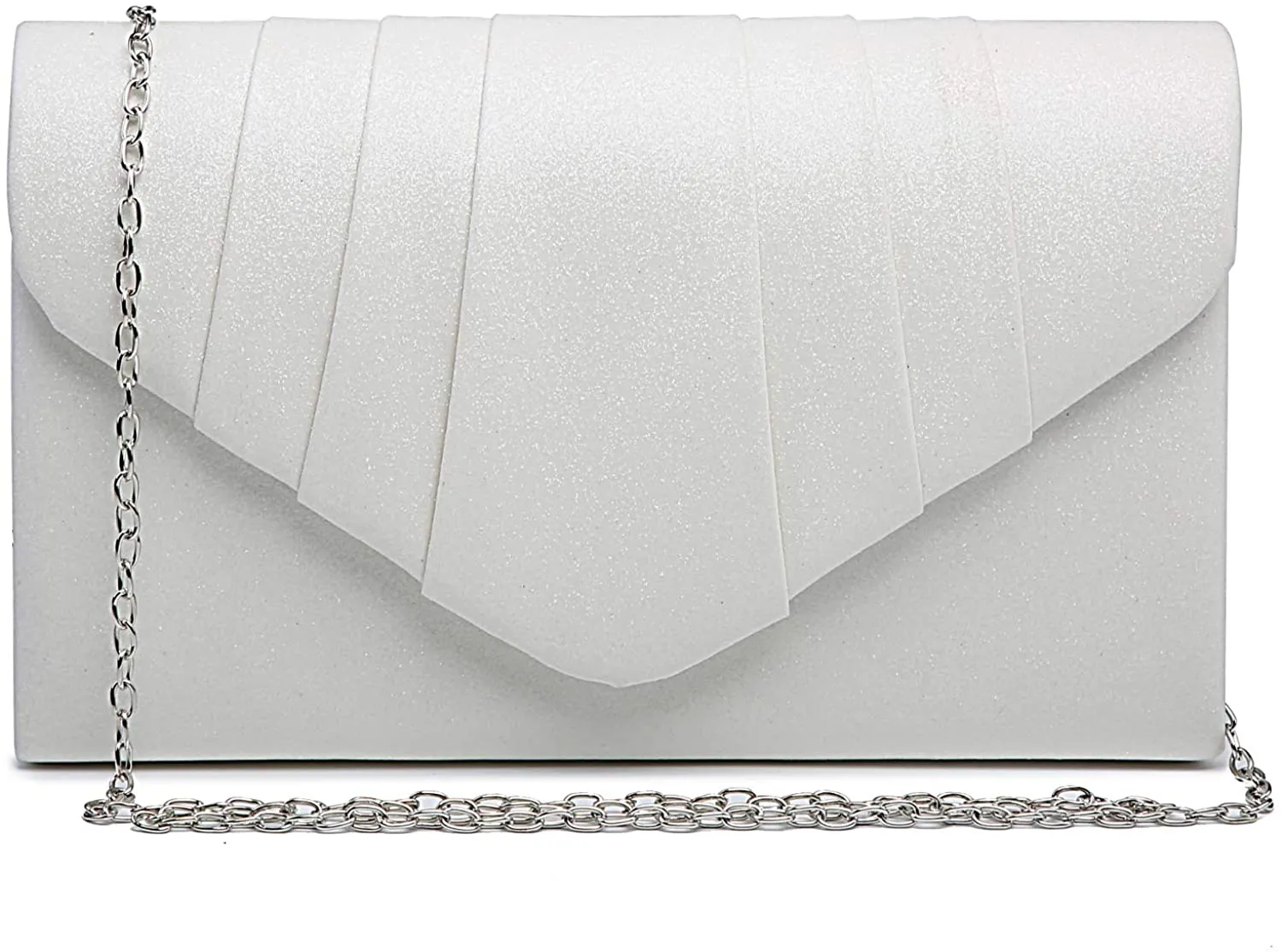 Pleated Camel Velvet Envelope Clutch Handbag Bridal Purse