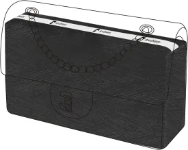 Purse Pillow Insert for Chanel Classic Flap Bags, Memory Foam Bag Pillow, Luxury Handbag Tote Shaper, Keep Bag in Shape (Small 23.5,Black)