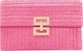 Rattan Clutch Purse for Women,Summer Straw Woven Beach Woven Bag Wicker Raffia Envelope Evening Clutch for Wedding