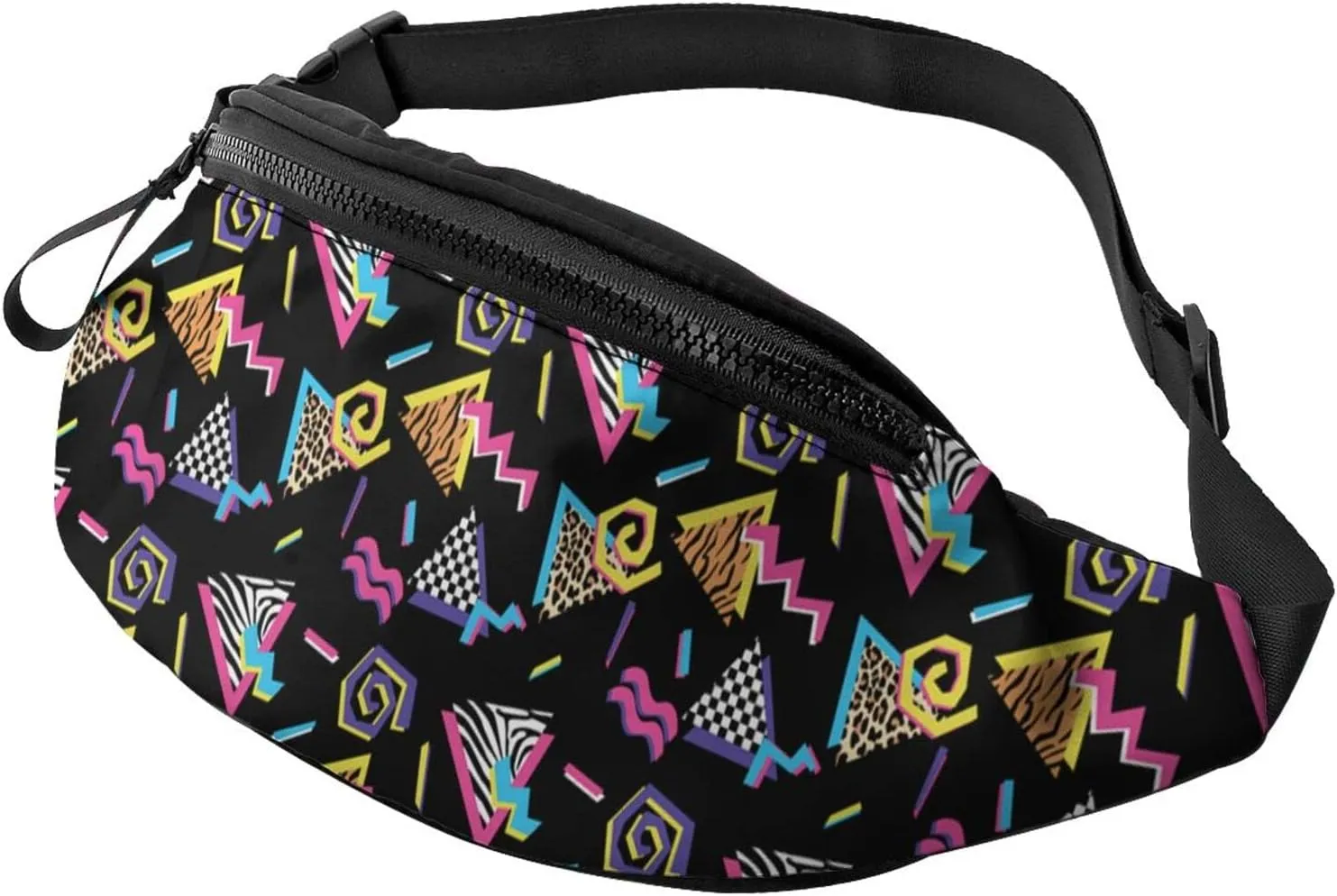 Retro 80S 90S Fanny Waist Bag Pack Casual Chest Bag Waist Packs Everywhere Belt Bag Sling Bag for Women Men