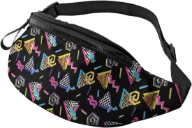 Retro 80S 90S Fanny Waist Bag Pack Casual Chest Bag Waist Packs Everywhere Belt Bag Sling Bag for Women Men
