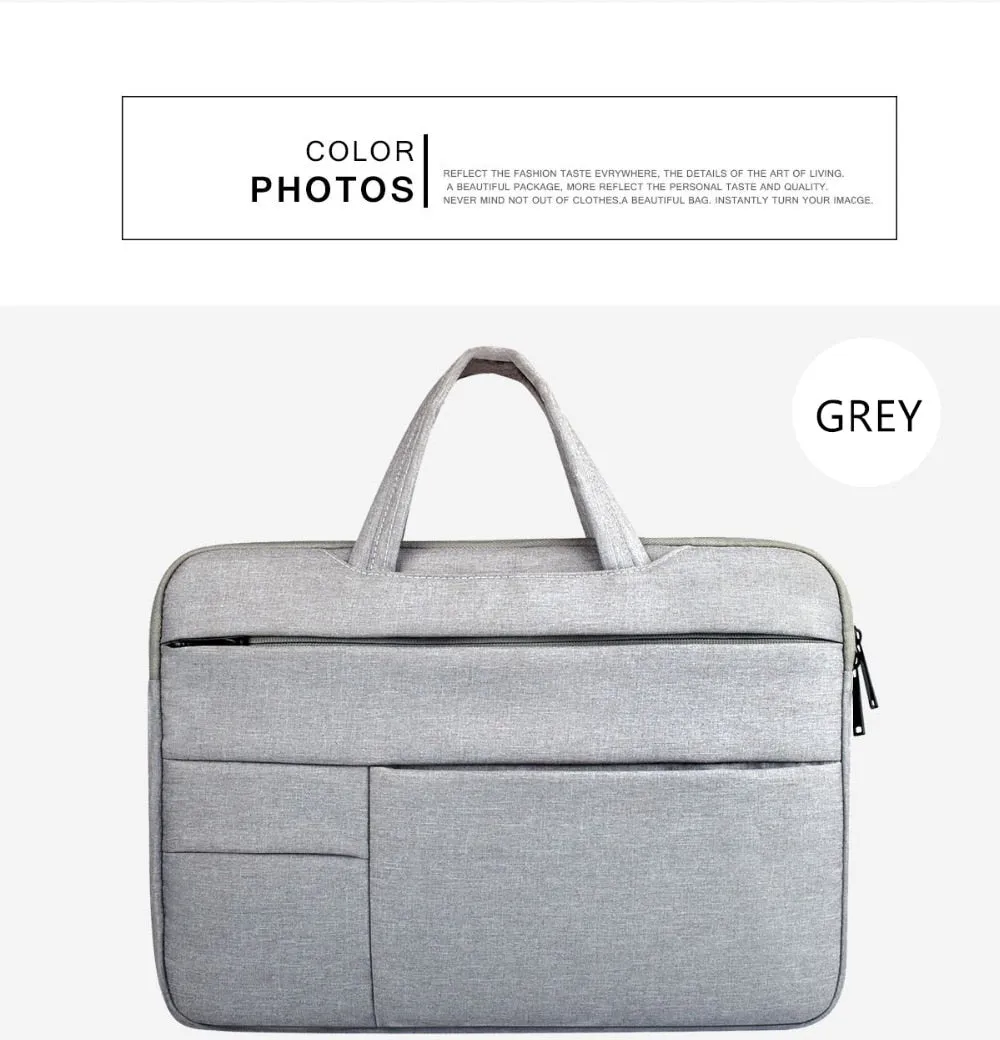 Sidiou Group Laptop Bag For Macbook Air Pro Multifunction Waterproof Notebook Sleeve Handbag