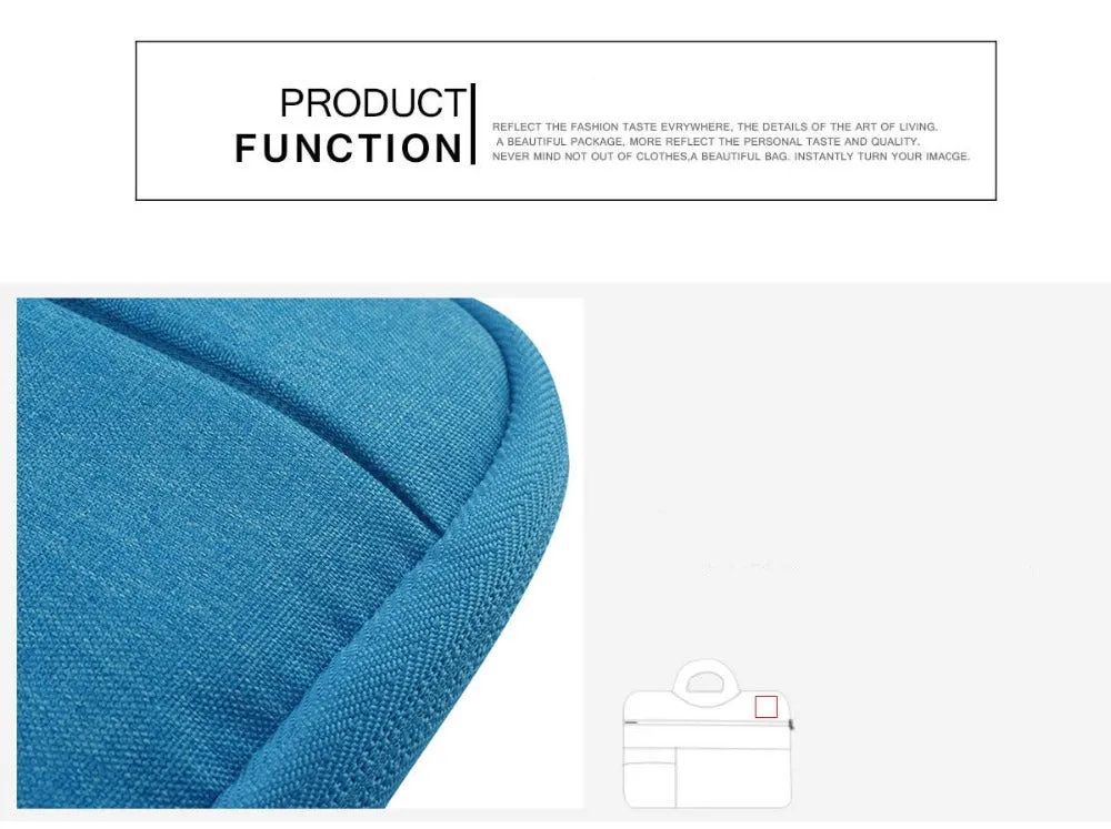 Sidiou Group Laptop Bag For Macbook Air Pro Multifunction Waterproof Notebook Sleeve Handbag