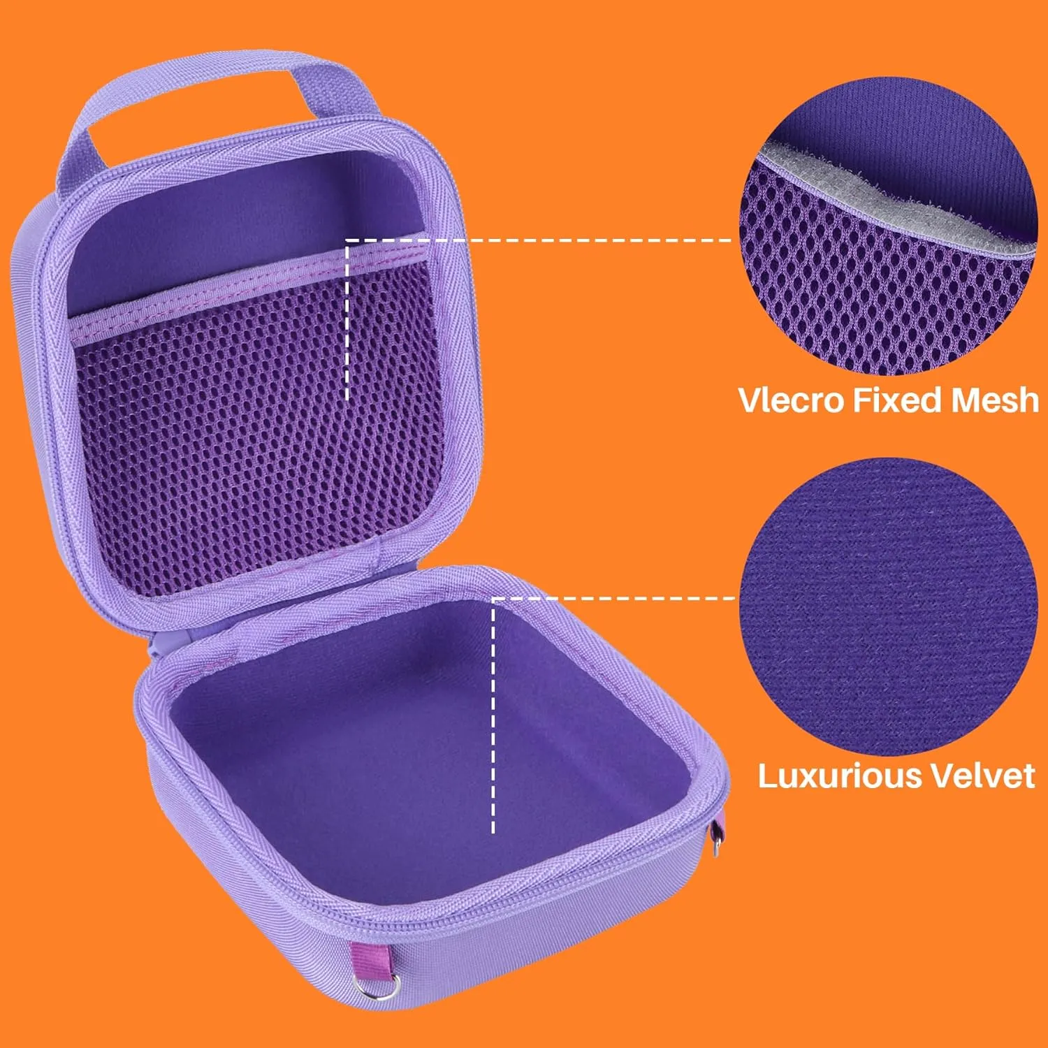 Storage Case Compatible with Fujifilm Instax Mini 12/11 Instant Camera (Lilac Purple Case)