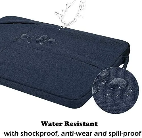 Tabelito Polyester Hybrid Laptop Bag Sleeve Case Cover Pouch for 14 Inch(35Cm) Laptop Apple/Dell/Lenovo/Asus/Hp/Samsung/Mi/MacBook/Ultrabook/Thinkpad/Ideapad/Surfacepro (Blue)