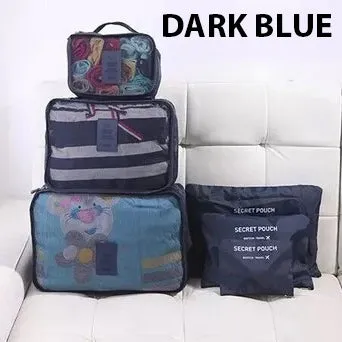 Travel Organiser Bags Set Clothes Storage Packing Cubes Pouches Luggage Suitcase
