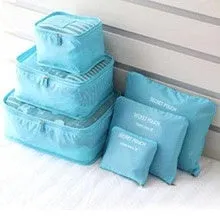 Travel Organiser Bags Set Clothes Storage Packing Cubes Pouches Luggage Suitcase