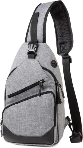 VASCHY Sling Bag for Men Women, One Strap Over the Shoulder Cross Body Backpack Chest Bag for Hiking/Travel/Outdoor