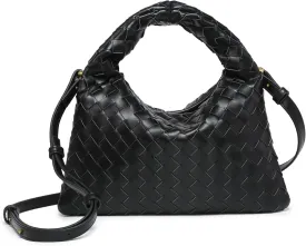 Woven Handbag Woven Crossbody Bag for Women - Women's Top-handle Handbags - Fashion Vegan Leather Purse Small Braided Bag